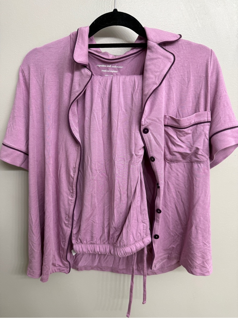 Cupcakes and Cashmere Women's Lavender Pajama Set Size L NWT